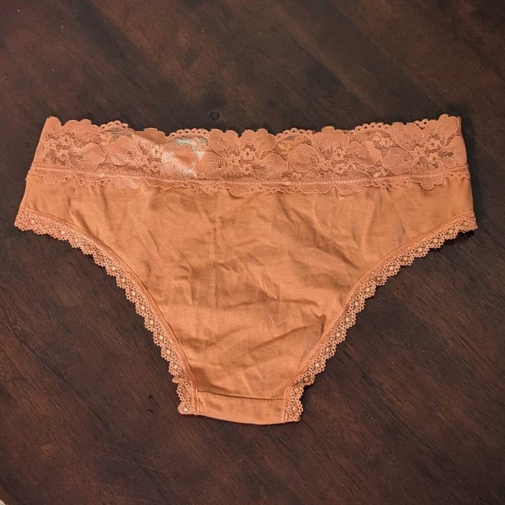 New auden Apricot Color Cotton Blend Light & Airy Cheeky Panties Size s (4-6) - Picture 2 of 6